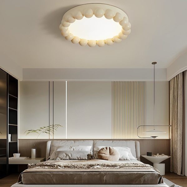 Round Artistic Handmade Three Step Dimming LED Nordic Ceiling Lights - Image 2