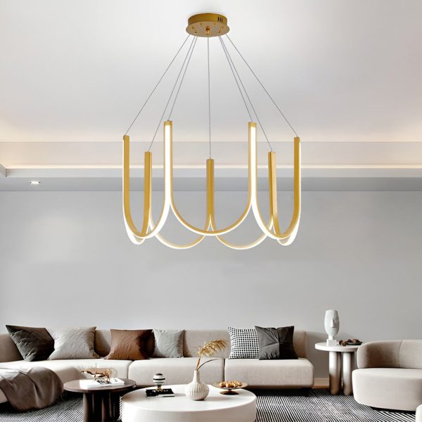 Minimalist 3 Step Dimming LED Nordic Chandelier Hanging Ceiling Lamp - Image 3