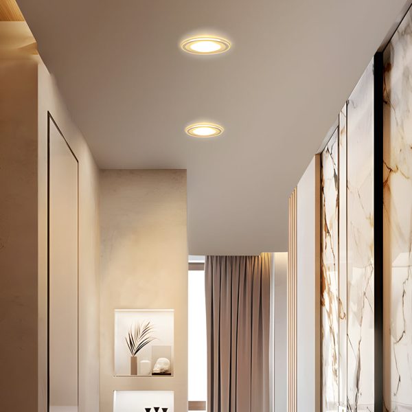 3.9-inch White Canless 5W Integrated LED Recessed Light Trim Clear Acrylic 360?? Lighting - Image 4