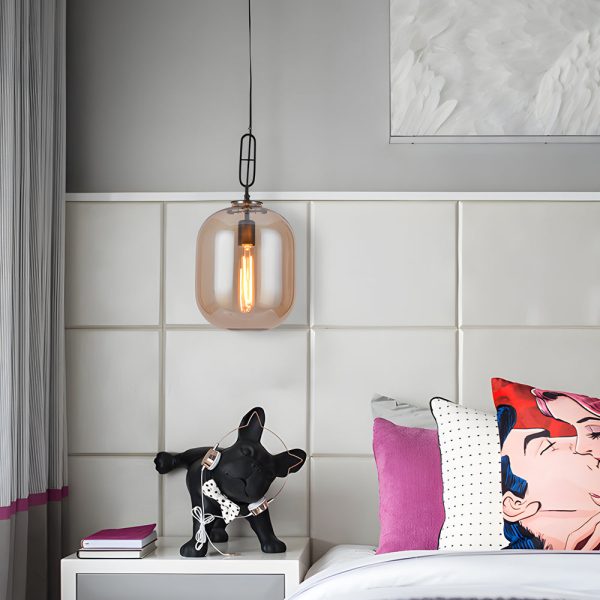 Sleek Industrial Glass Can LED Pendant Light - Image 2