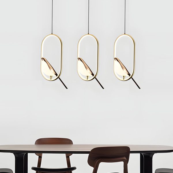Modern Magpie Pendant Light - Circle/Oval Ring - Image 4