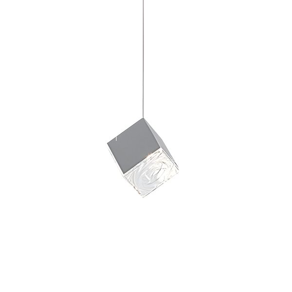 1/3/6/9-Light Multi Glass Ice Cube Metallic Staircase Chandelier in Gold/Chrome - Image 15