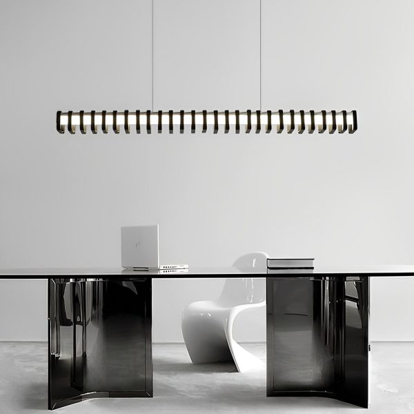 Minimalist Square Frame Decor Three Step Dimming Modern Chandelier Light - Image 4