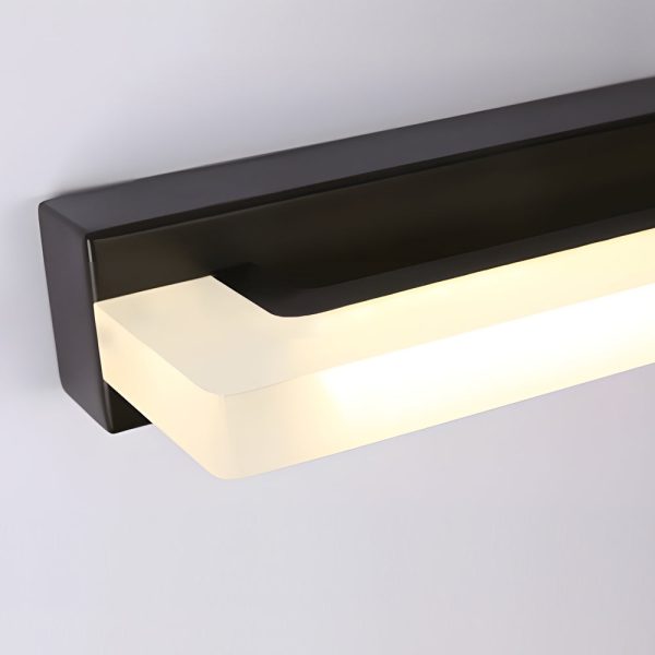 15.74'' Linear LED Vanity Light Black Bathroom Fixture with Mesh Light Filter - Image 4