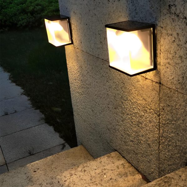 Square Intelligent Motion Sensor LED Waterproof Solar Outdoor Lights - Image 4