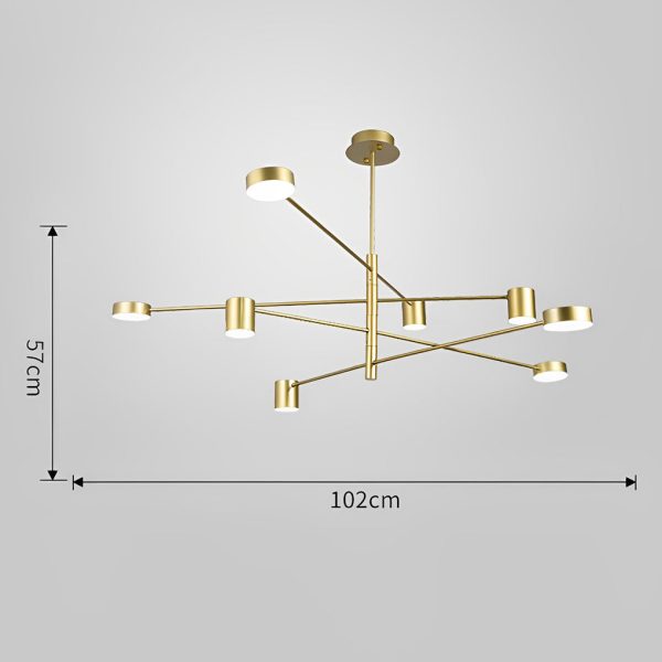 Minimalist Nordic Geometric Pendant Light Metal Acrylic Ceiling Lights - Image 6