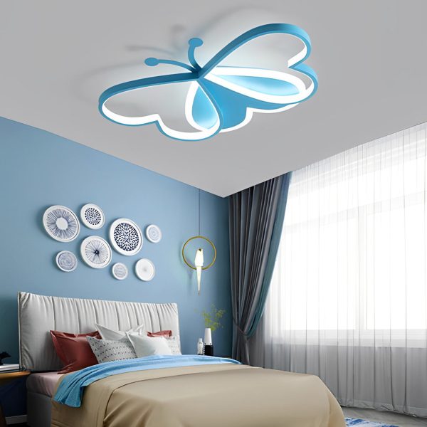 Creative Butterflies Shaped LED Modern Ceiling Lights Flush Mount Lighting - Image 6