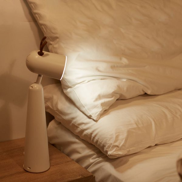 Antlers USB Rechargeable White Desk Lamp with Night Light Feature - Image 4