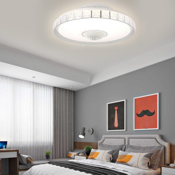 19.69'' Bladeless LED Indoor Smart Ceiling Fan with Light and Remote Control - Image 3