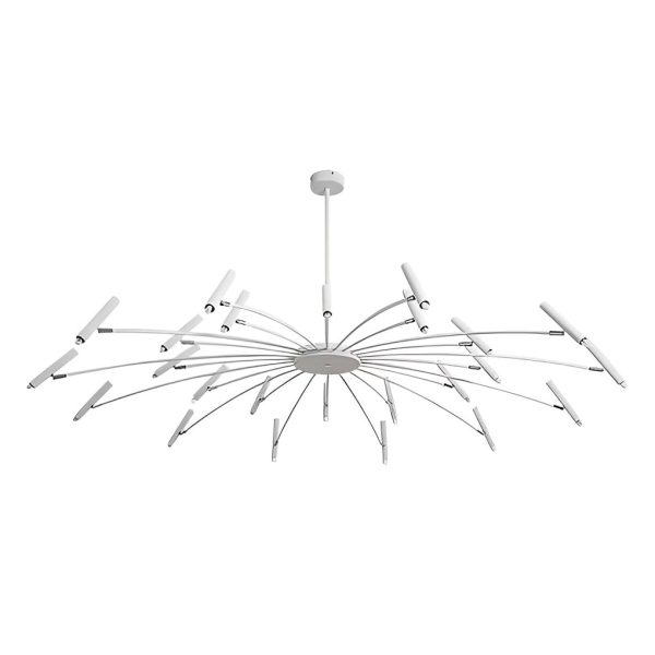 Adjustable Metal DIY Three Step Dimming LED Minimalist Chandelier - Image 18