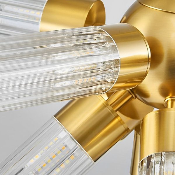 Acrylic Tube Three Step Dimming Post-Modern Sputnik Light Chandelier - Image 4