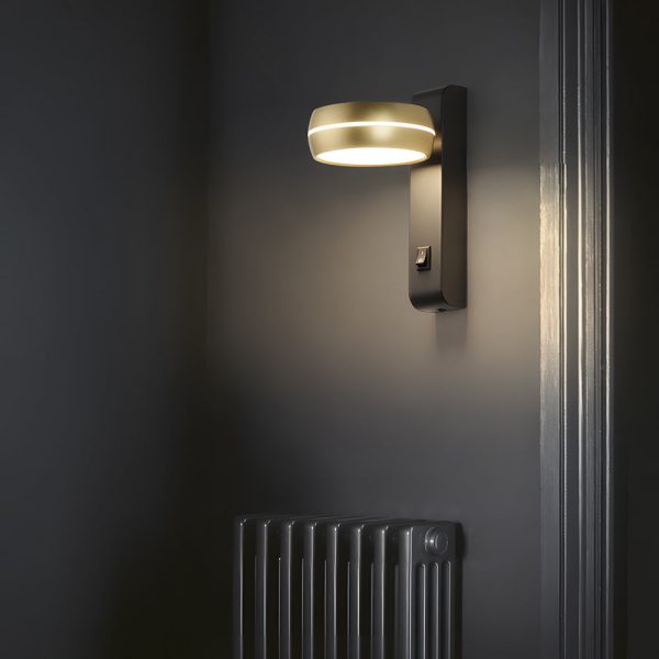 Round 6W LED Wall Sconce Rotatable Bedside Lamp - Image 2