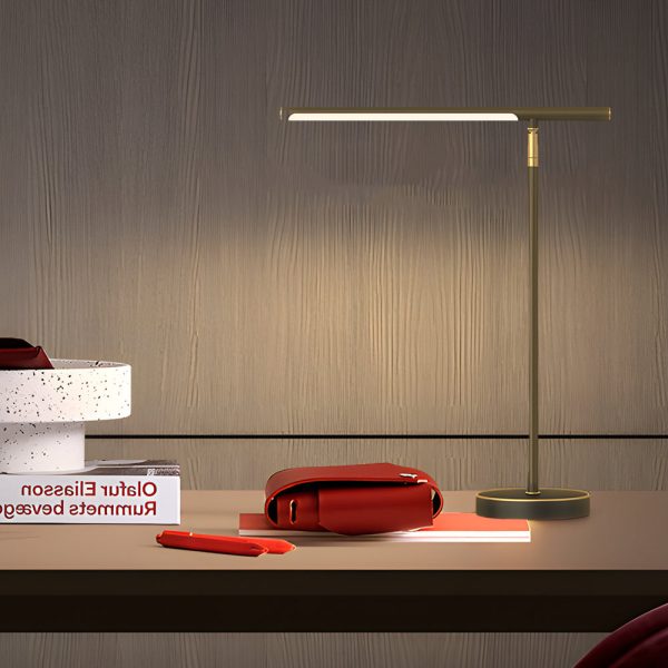 Copper Linear Brass LED Desk Lamp with Adjustable Angle for Focused Lighting - Image 2