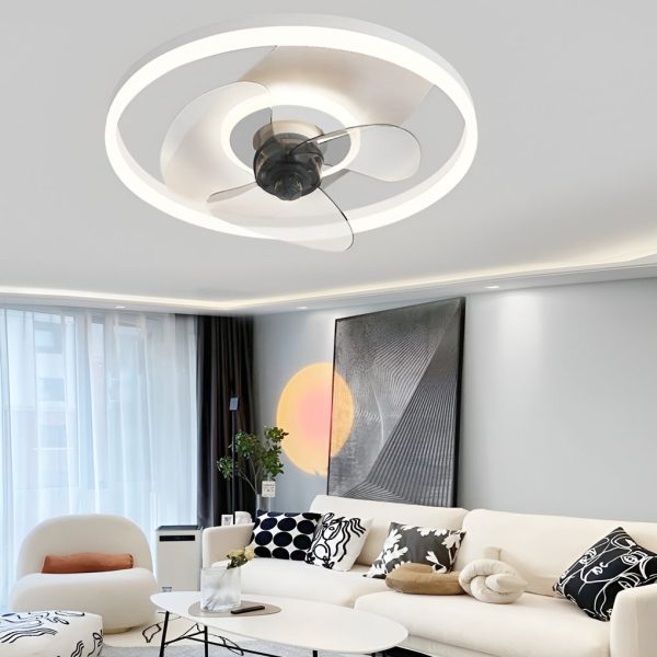 Circular Stepless Dimming Modern Inverter Ceiling Fan Light with Remote Control - Image 3