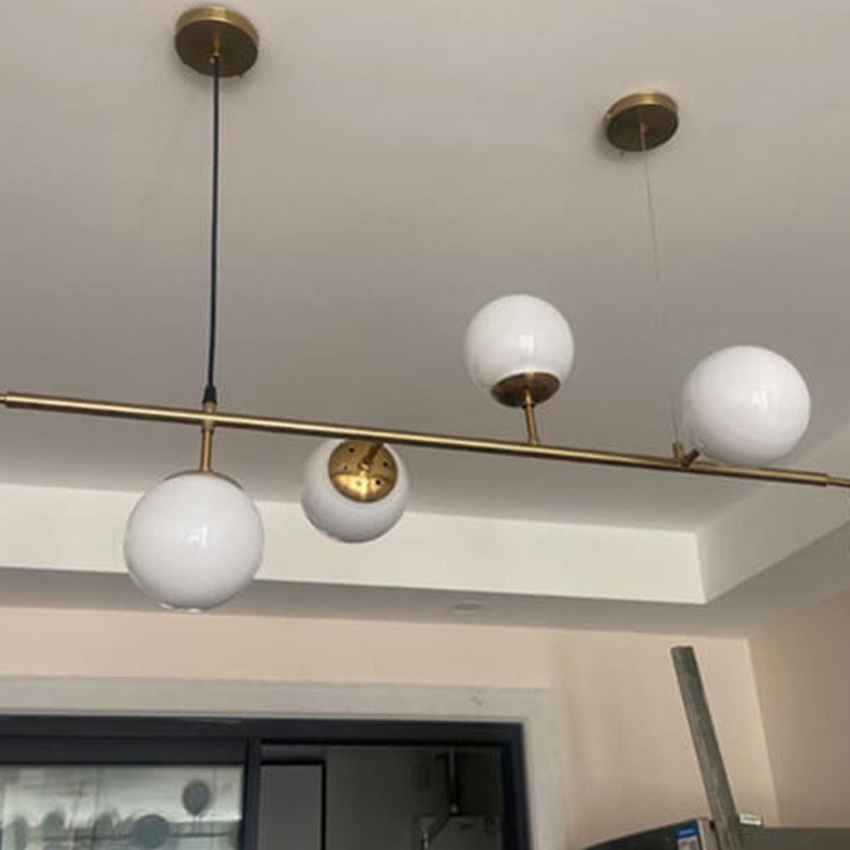 Modern Minimalist Long Glass Round Globe Island Light 6-Light Chandelier - Image 17