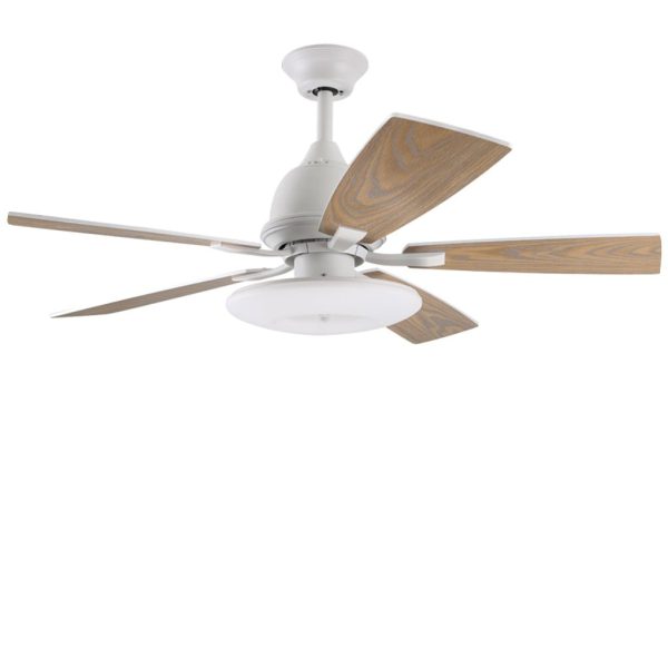 52 Inch Creative Nordic Retro Ceiling Fan Lamp with Light Source Remote Control - Image 9