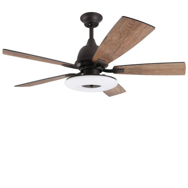 52 Inch Creative Nordic Retro Ceiling Fan Lamp with Light Source Remote Control - Image 8