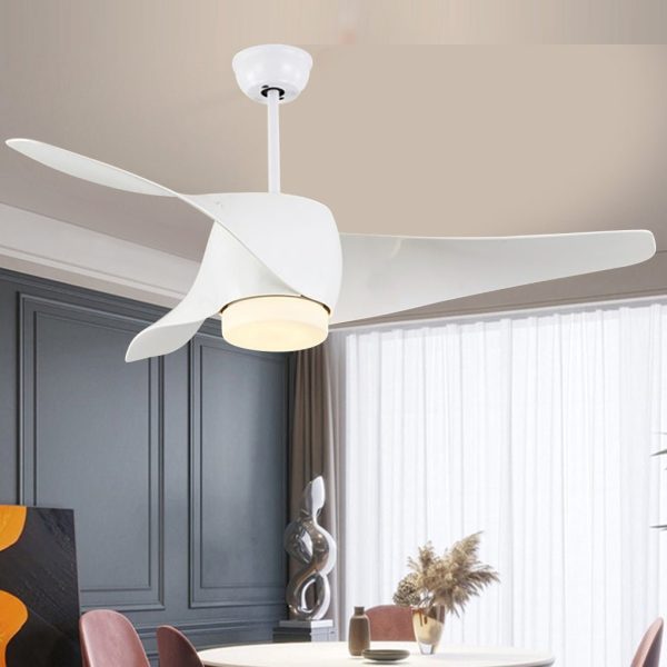 52 Inches Creative Intelligent Timing Three-color Dimming Ceiling Fan Light - Image 5