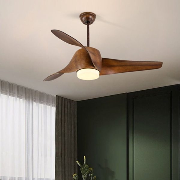 52 Inches Creative Intelligent Timing Three-color Dimming Ceiling Fan Light - Image 3