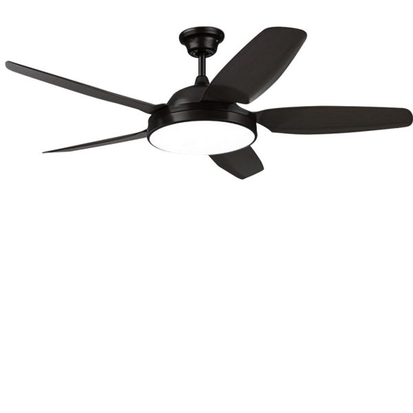 52 Inches Variable Frequency Dimming Remote Control Led Wood Blades Ceiling Fan Light - Image 9