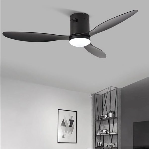 52 Inches Variable Frequency Three-color Dimming LED Ceiling Fan Light with Remote Control - Image 2