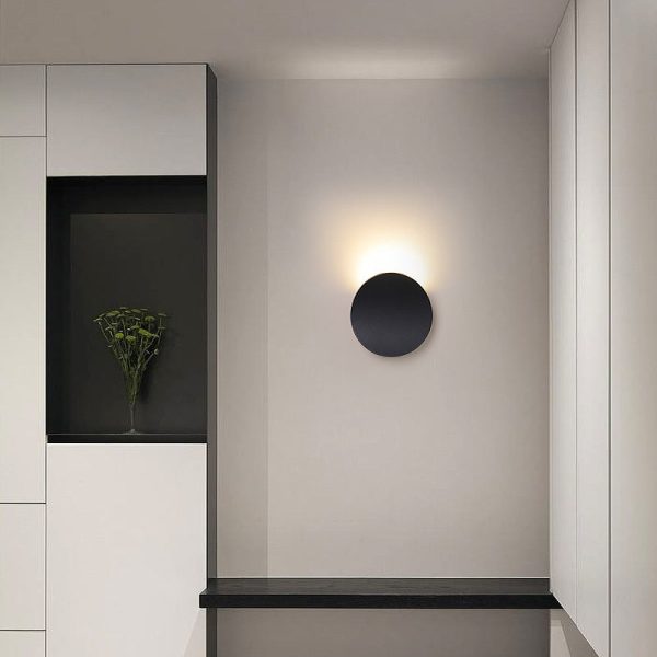 Modern Minimalist Curved Round Aluminum LED Wall Sconce Lamp - Image 14