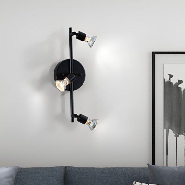 Adjustable Iron GU10 Bulb Black Nordic Ceiling Lights Flush Mount Lighting - Image 7