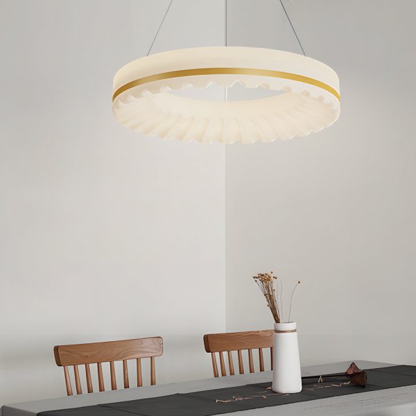 Simple Circle Clouds Ring Three Step Dimming LED Modern Chandelier - Image 4