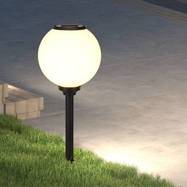 Adjustable Brightness LED Solar Pathway Lights Round Ball Design - Image 4
