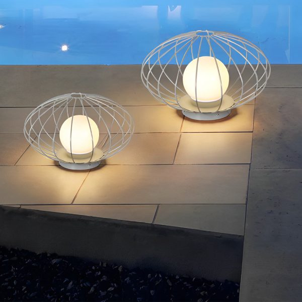 Mushroom Cage Shape LED Waterproof Modern Lawn Lamp Outdoor Lights - Image 3