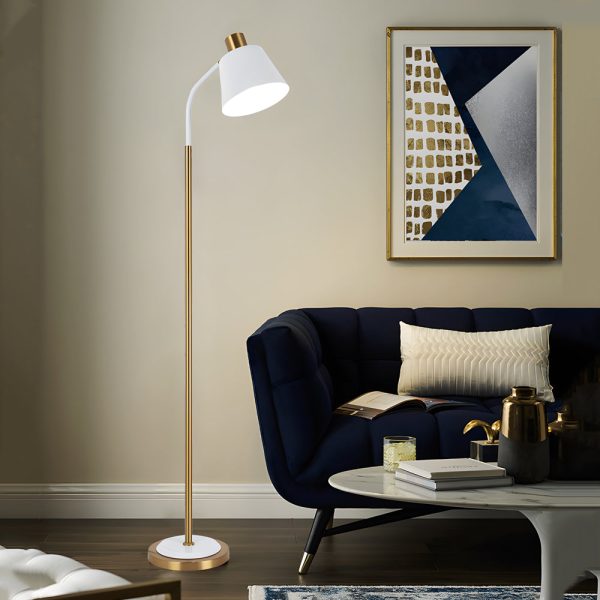62-in Metal 1-Bulb Rotatable Reading Floor Lamp - Image 4