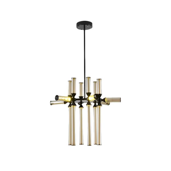 Creative Spliced Glass Tube LED Minimalist Nordic Chandelier Pendant Lights - Image 5