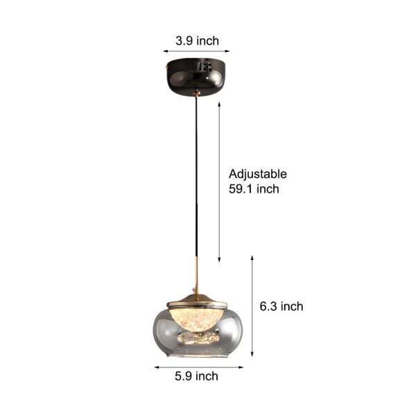 Candy Jar Glass Acrylic 3 Step Dimming Simple Nordic Pendant Lights - Image 5