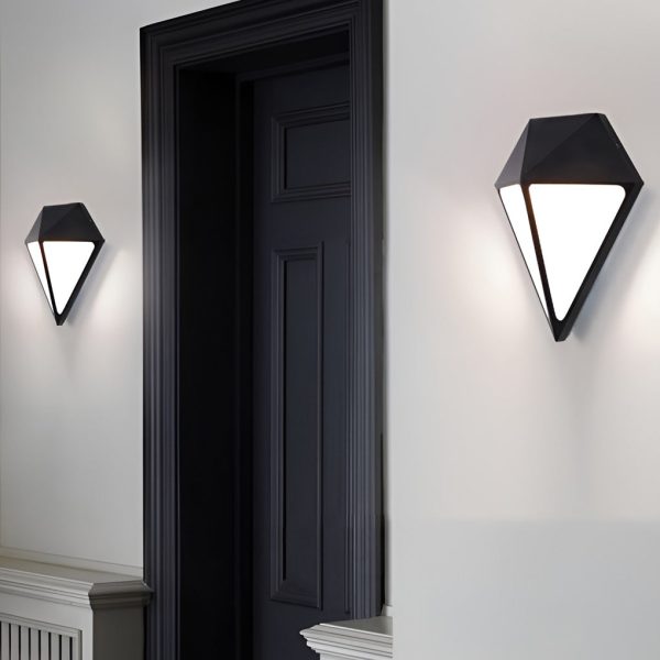 Creative Geometric LED Waterproof Modern Outdoor Wall Lamp Wall Lights Fixture - Image 2