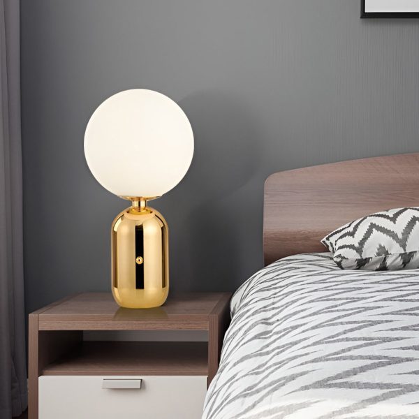 Modern Big Glass Global Ball LED Accent Table Lamp - Image 7