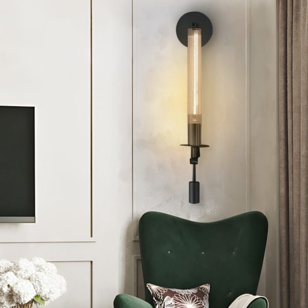 Creative Crystal Lampshade E14 Postmodern Plug in Wall Lights Wall Lamp - Image 2