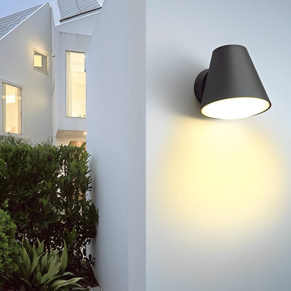 Cone Shape LED Waterproof Black Modern Outdoor Wall Lamp Exterior Lights - Image 4
