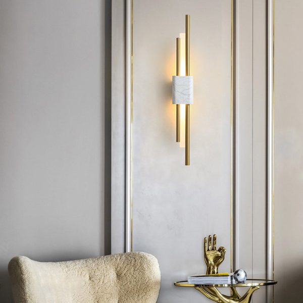 Strips Marbles Creative Luxury Postmodern LED Wall Lights Fixture Wall Lamp - Image 4