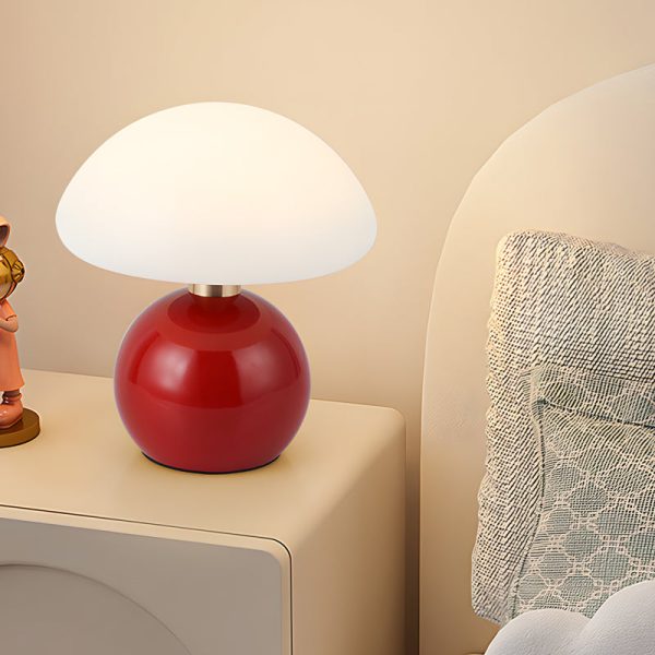 Touch Control Acrylic Mushroom Metal Ball Cute Kids Lamp - Image 3
