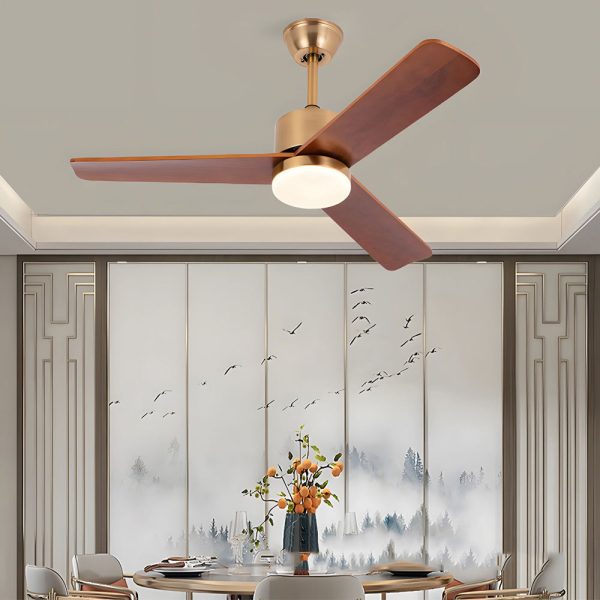 42"/52" LED 3-Blades Wood Ceiling Fan Light with Remote - Image 4