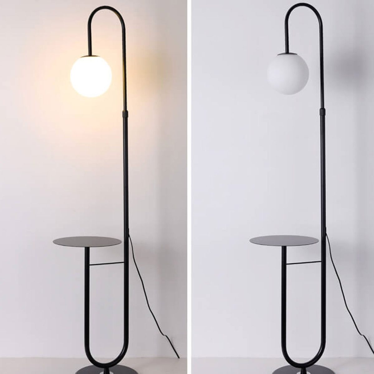 Nordic Minimalist Iron Marble  Table LED Standing Floor Lamp - Image 6