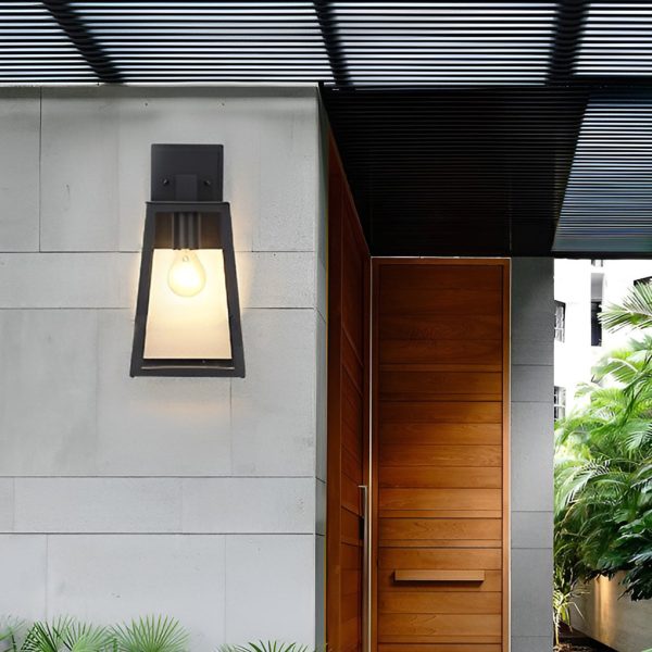 Trapezoidal Waterproof LED Vintage Outdoor Wall Light Wall Sconce Lighting - Image 5