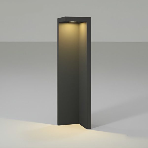 Half-Cut Rectangular Fixture Modern Outdoor Path Light in Gray, LED 4.5W, IP54 Waterproof - Image 7