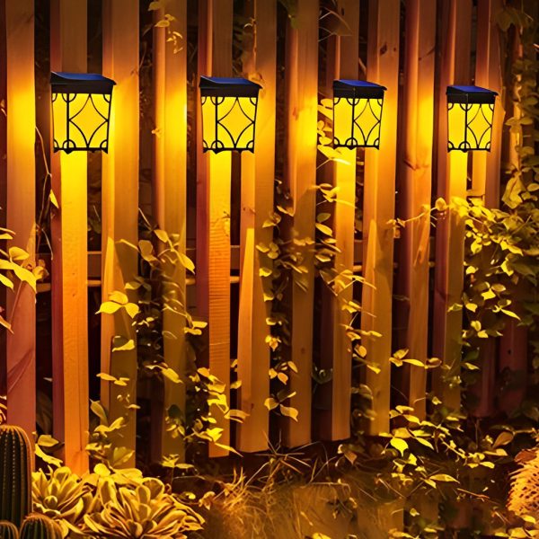 2Pcs Waterproof LED RGB Intelligent Motion Sensor Solar Wall Lights - Image 6