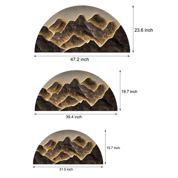 Semicircular LED Lighting Wall Decorative Painting - Image 5