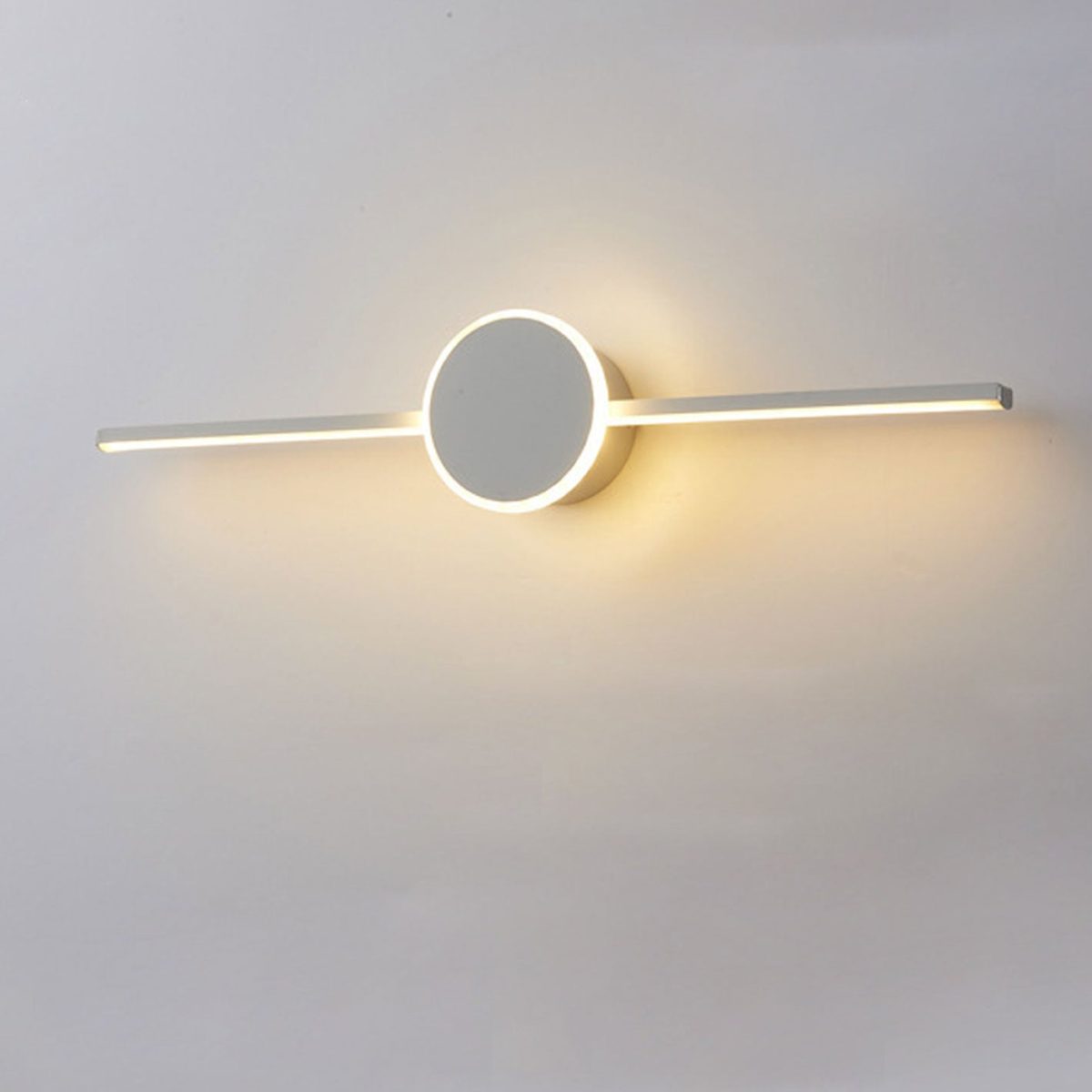 Nordic Minimalist Long Disc LED Vanity Light Wall Sconce Lamp - Image 6