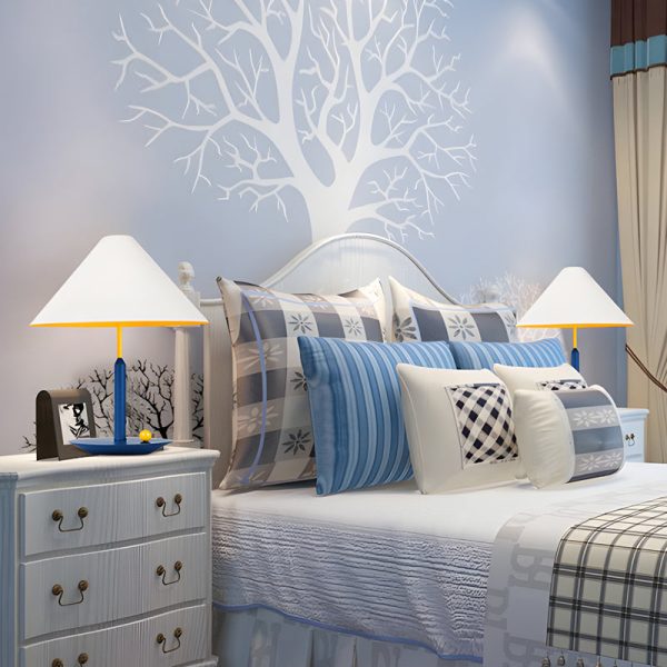 Colorful Metal Triangle Accent Table Lamp - Image 4