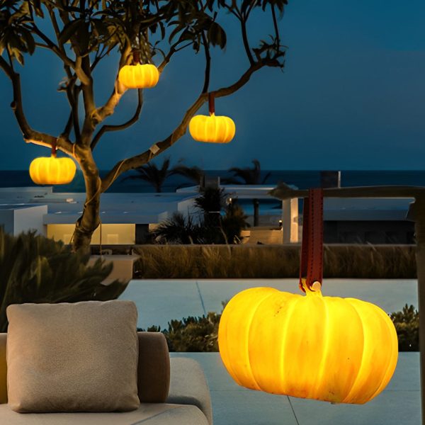 Portable Resin Pumpkin LED Waterproof USB Chargeable Outdoor Lights - Image 3