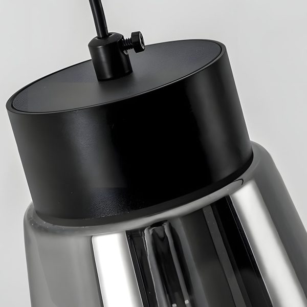 Minimalist Smoke Gray Glass Shade Cob Modern Pendant Lights Chandelier - Image 5