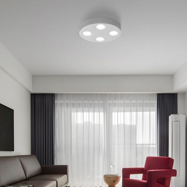 9.1-Inch Peg 4-Light LED Flush Mount Ceiling Light for Bathroom - Image 4